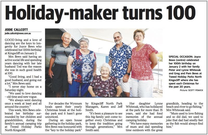 Tweed - Holiday Maker turns 100